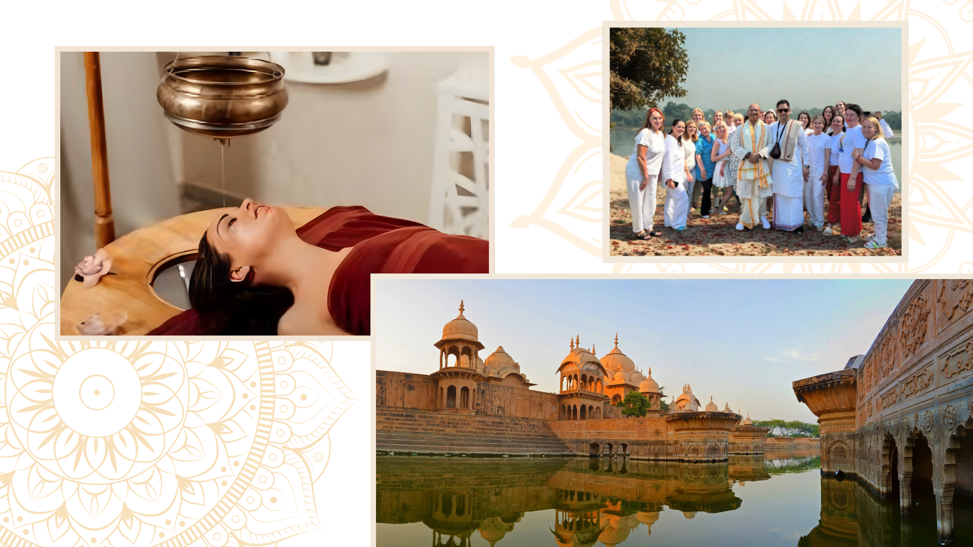 Vrindavan retreat collage